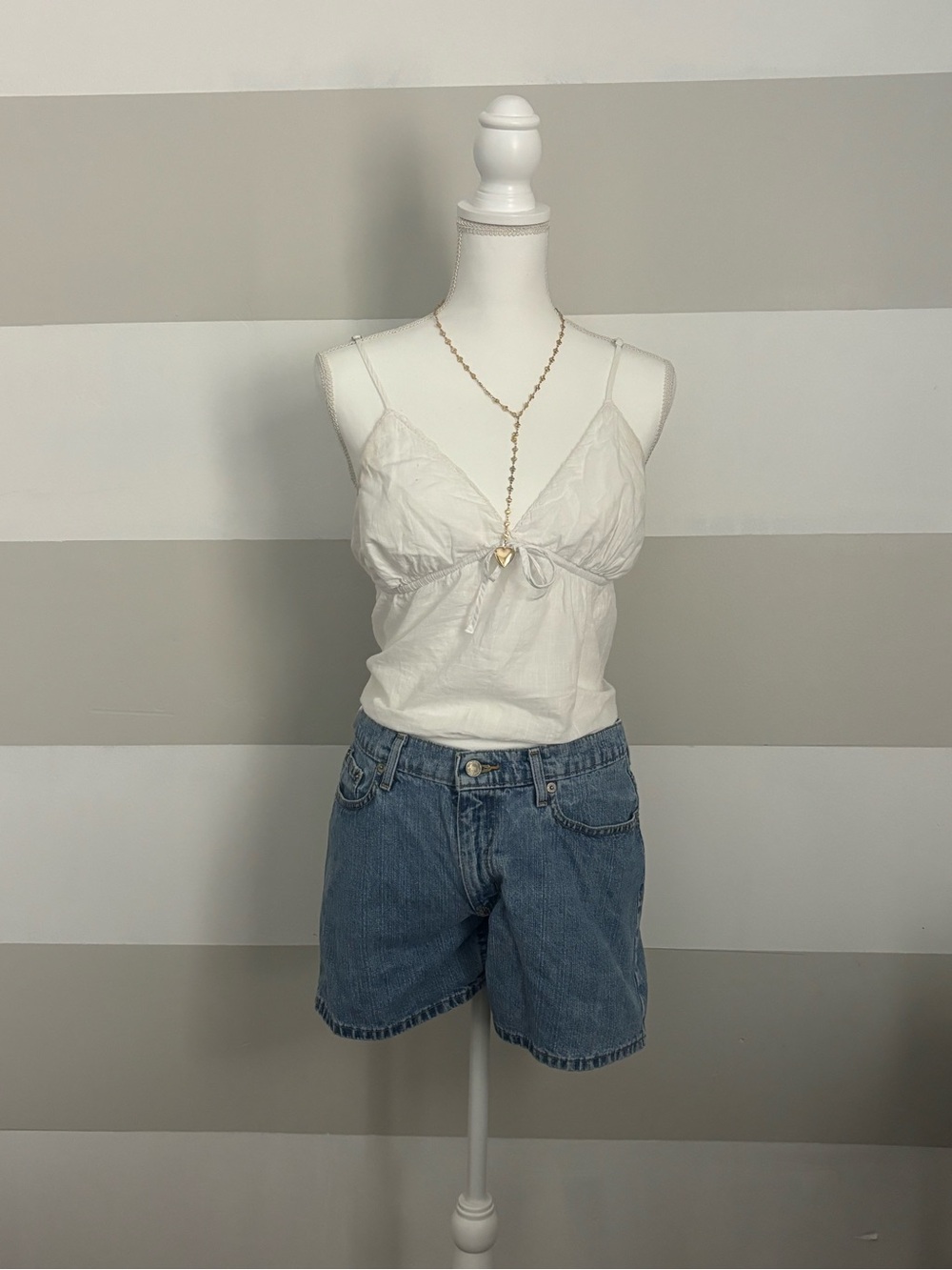 Ralph Lauren Light Blue Denim Jeans with Leather Patch